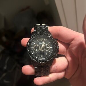 Bulova Black Octava Chronograph Watch